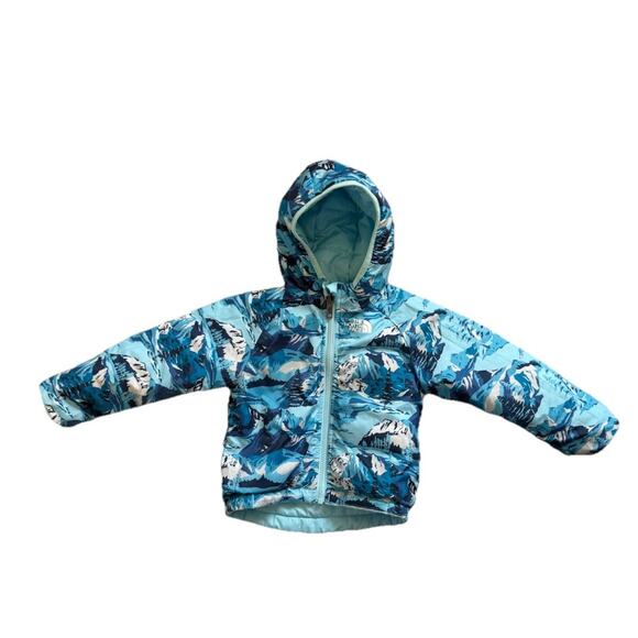 North Face Baby Reversible Perrito Hooded Jacket, Blue, 12- 18 months NWOT - Picture 8 of 10